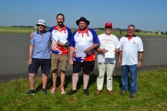At the prize giving